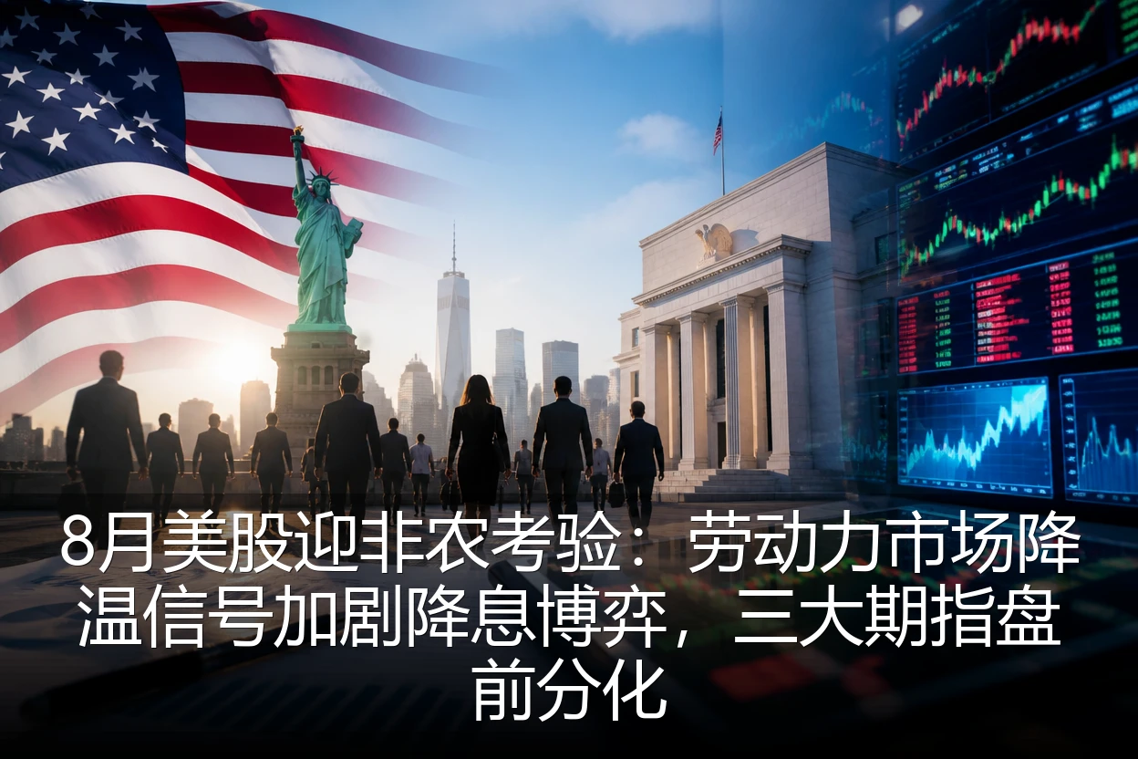 8月美股迎非农考验：劳动力市场降温信号加剧降息博弈，三大期指盘前分化